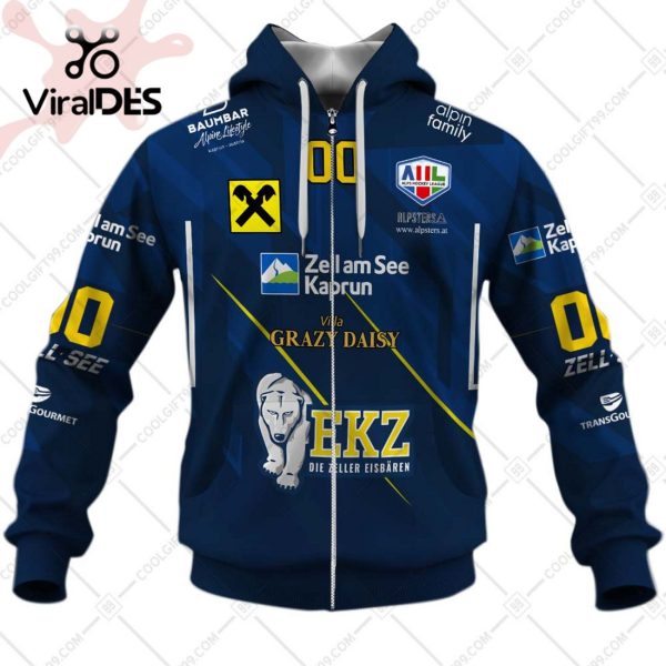 Alps Hockey League EK Zeller Eisbaren Jersey Style Hoodie 3D