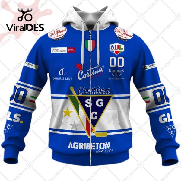 Alps Hockey League Hafro Cortina Hockey Jersey Style Hoodie 3D