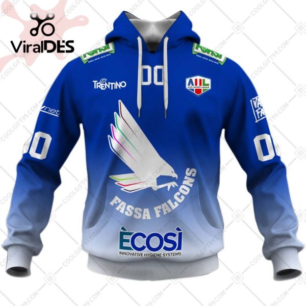 Alps Hockey League HC Fassa Falcons Jersey Style Hoodie 3D