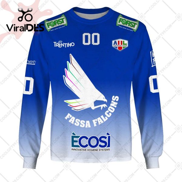 Alps Hockey League HC Fassa Falcons Jersey Style Hoodie 3D