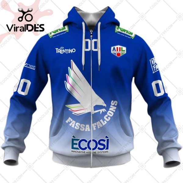 Alps Hockey League HC Fassa Falcons Jersey Style Hoodie 3D