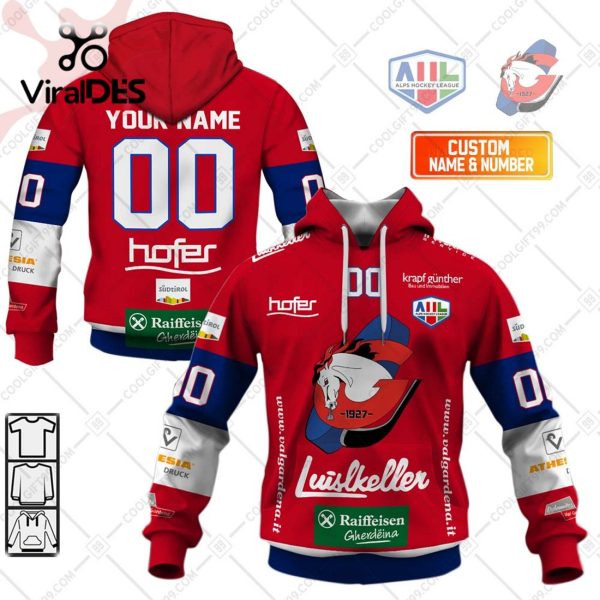 Alps Hockey League HC Gardena Jersey Style Hoodie 3D