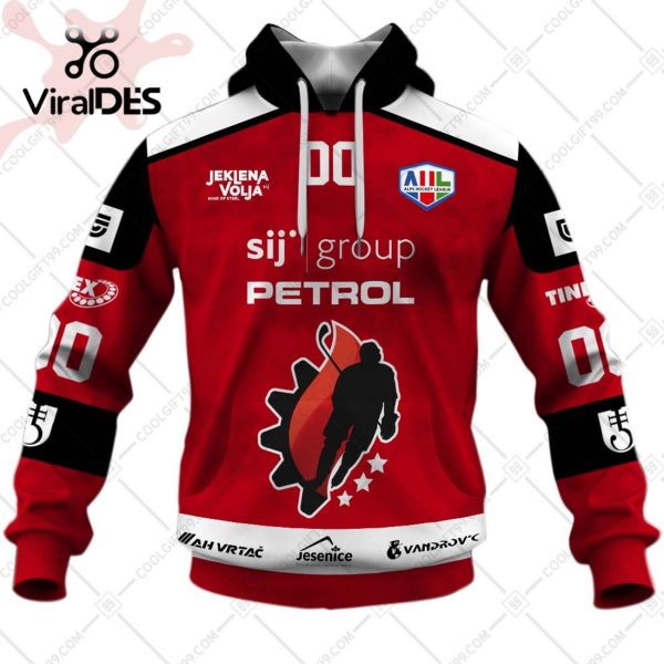 Alps Hockey League HDD SIJ Acroni Jesenice Jersey Style Hoodie 3D