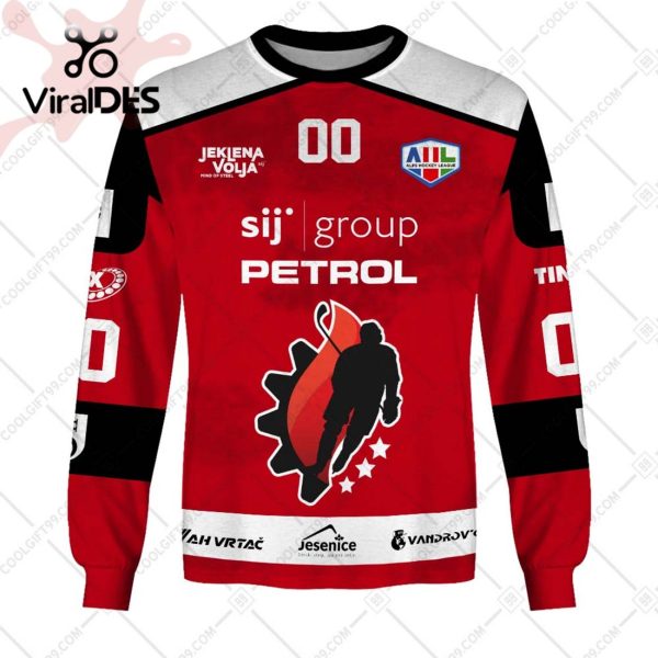 Alps Hockey League HDD SIJ Acroni Jesenice Jersey Style Hoodie 3D