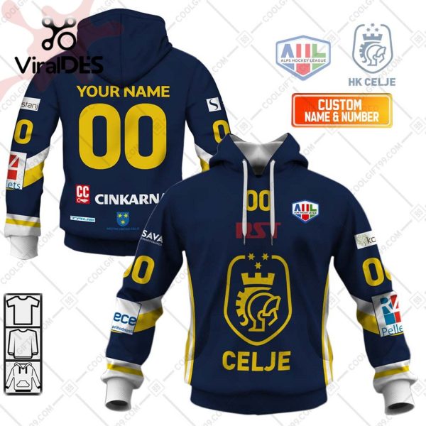 Alps Hockey League HK RST Pellet CELJE Jersey Style Hoodie 3D