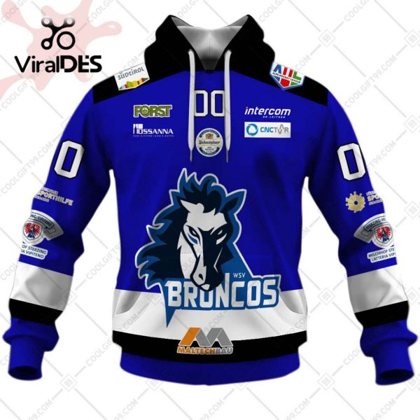 Alps Hockey League Wipptal Broncos Weihenstephan Jersey Style Hoodie 3D