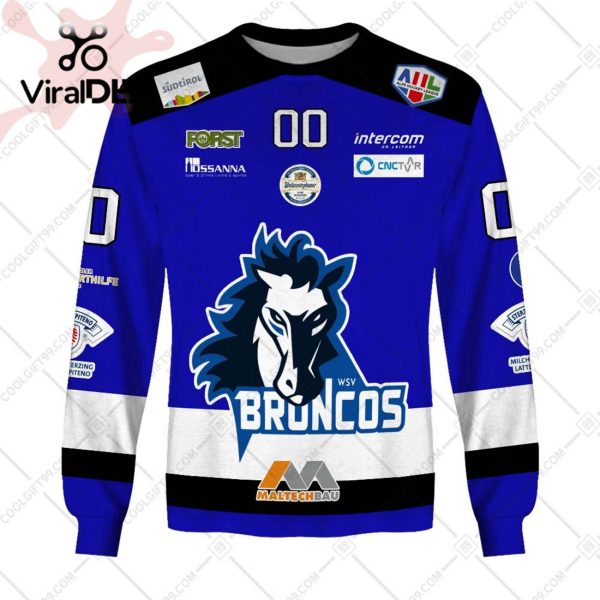 Alps Hockey League Wipptal Broncos Weihenstephan Jersey Style Hoodie 3D