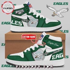 Custom Philadelphia Eagles Green Air Jordan 1 Limited