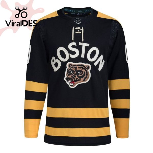 Boston Bruins 2023 NHL Winter Classic Custom Black Hockey Jersey