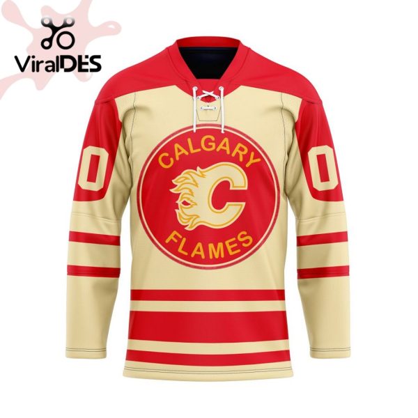 Calgary Flames Cream 2023 NHL Heritage Classic Premier Hockey Jersey