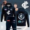 Carlton Blues AFL Combo 2024 White Hoodie, Jogger Limited Edition