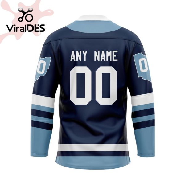Columbus Blue Jackets Special Heritage Jersey Concepts With Team Logo Hockey Jersey
