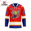Custom Barrie Colts Mix Home And Retro Hockey Jersey