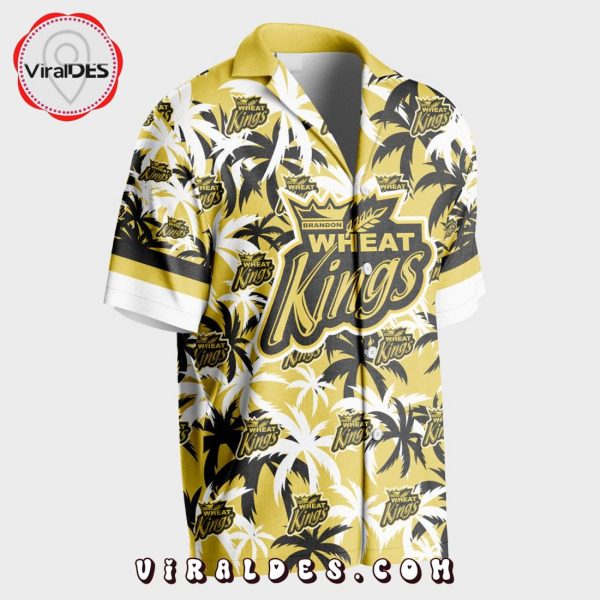 Custom Brandon Wheat Kings Using Home Jersey Color Hawaiian Shirt