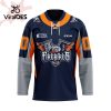 Custom Flint Firebirds Away Hockey Jersey