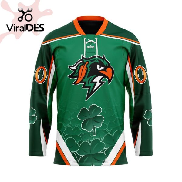 Custom Halifax Thunderbirds Team Jersey For St.Patrick Day Hockey Jersey