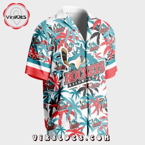 Custom Kelowna Rockets Using Away Jersey Color Hawaiian Shirt