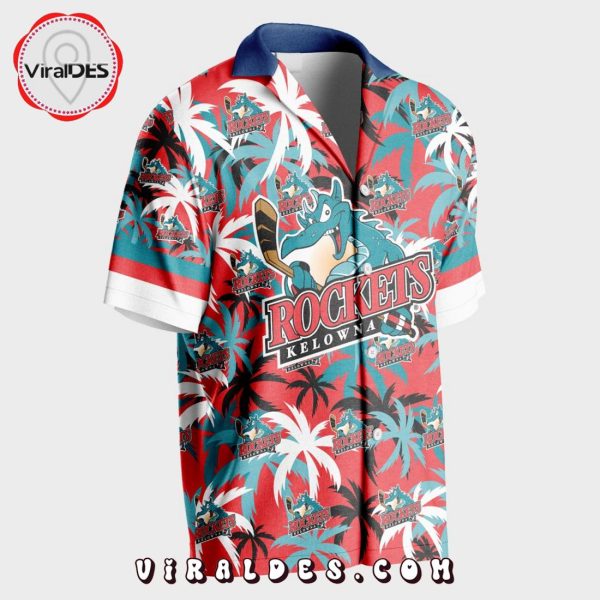 Custom Kelowna Rockets Using Home Jersey Color Hawaiian Shirt
