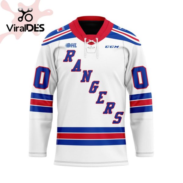 Custom Kitchener Rangers Away Hockey Jersey