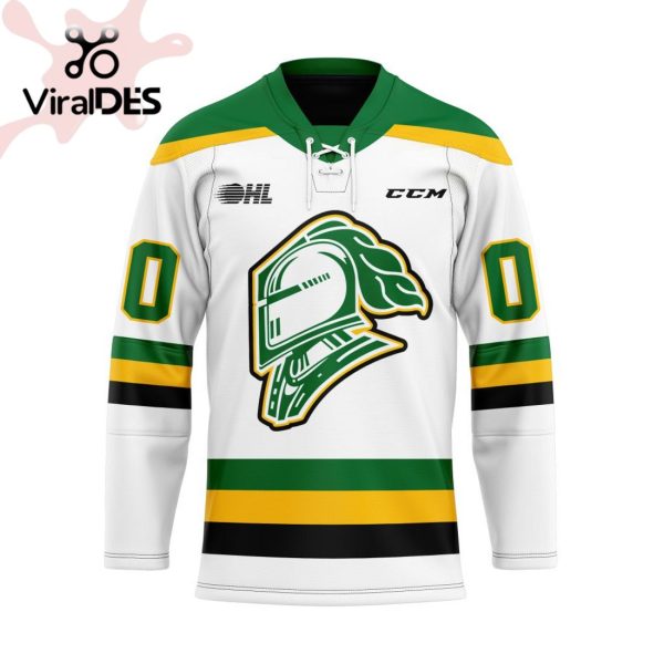 Custom London Knights Away Hockey Jersey