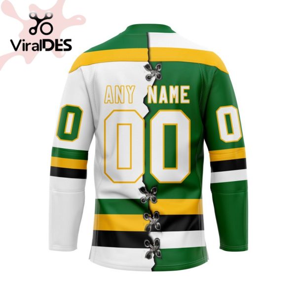 Custom London Knights Mix Home And Away Hockey Jersey