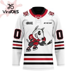 Custom Niagara IceDogs Away Hockey Jersey