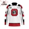 Custom Owen Sound Attack Mix Home And Away Hockey Jersey