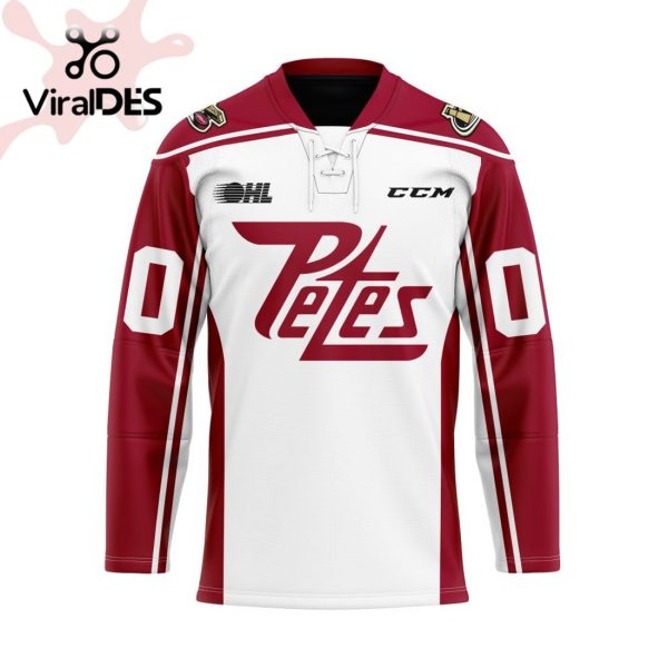 Custom Peterborough Petes Away Hockey Jersey