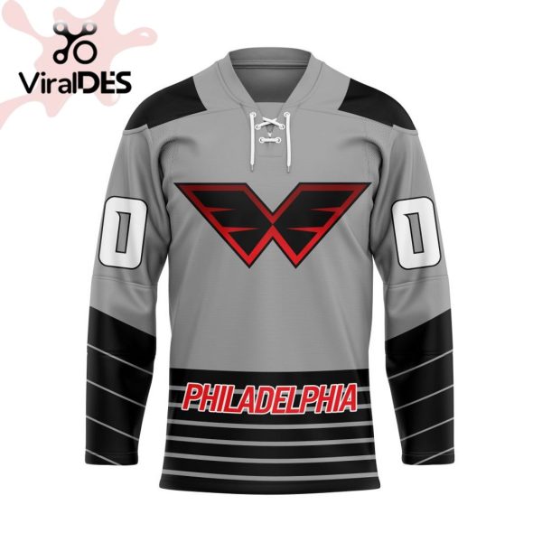 Custom Philadelphia Wings Special Reverse Retro Pattern Hockey Jersey