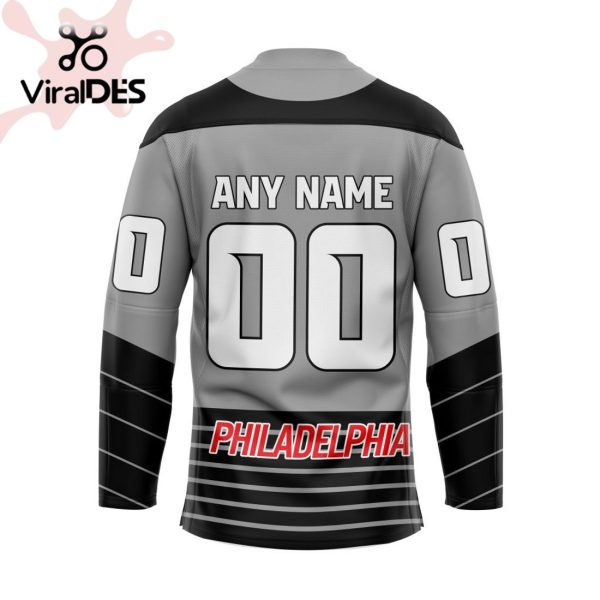 Custom Philadelphia Wings Special Reverse Retro Pattern Hockey Jersey