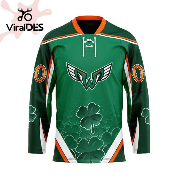 Custom Philadelphia Wings Team For St.Patrick Day Hockey Jersey