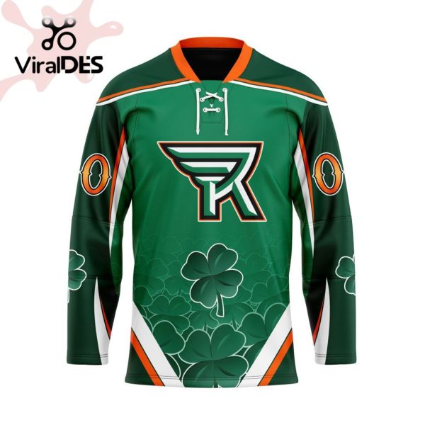 Custom Rochester Knighthawks Team For St.Patrick Day Hockey Jersey