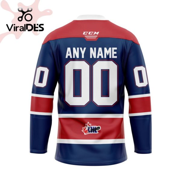 Custom Saginaw Spirit Home Hockey Jersey