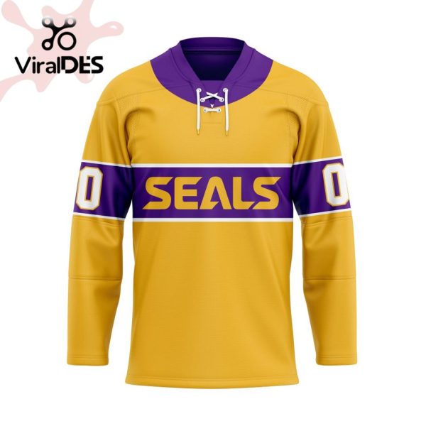 Custom San Diego Seals Special Reverse Retro Pattern Hockey Jersey