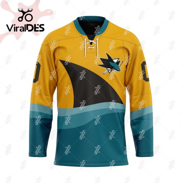 Custom San Jose Sharks Specialized Flying Jersey X Morden Stadium Hockey Jersey