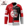 Custom Sault Ste. Marie Greyhounds Reverse Retro Pattern Hockey Jersey