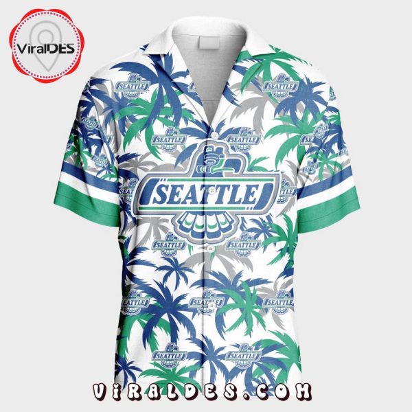 Custom Seattle Thunderbirds Using Away Jersey Color Hawaiian Shirt