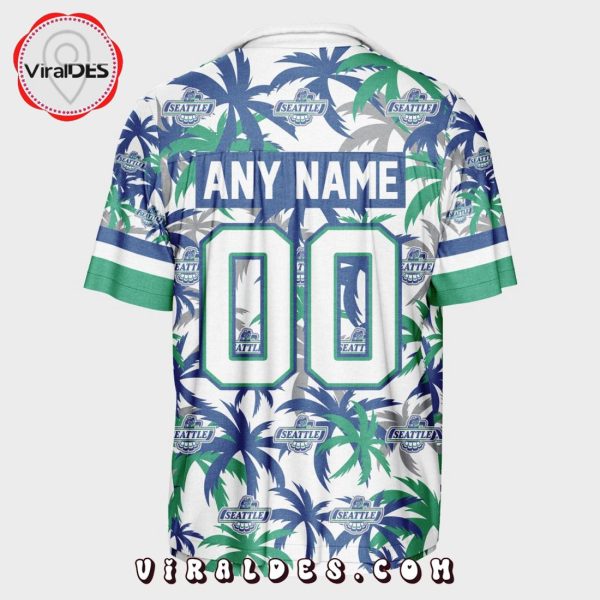 Custom Seattle Thunderbirds Using Away Jersey Color Hawaiian Shirt