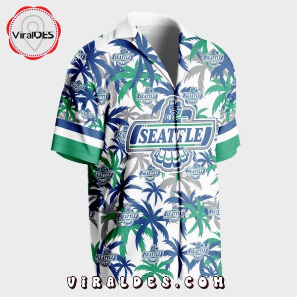 Custom Seattle Thunderbirds Using Away Jersey Color Hawaiian Shirt