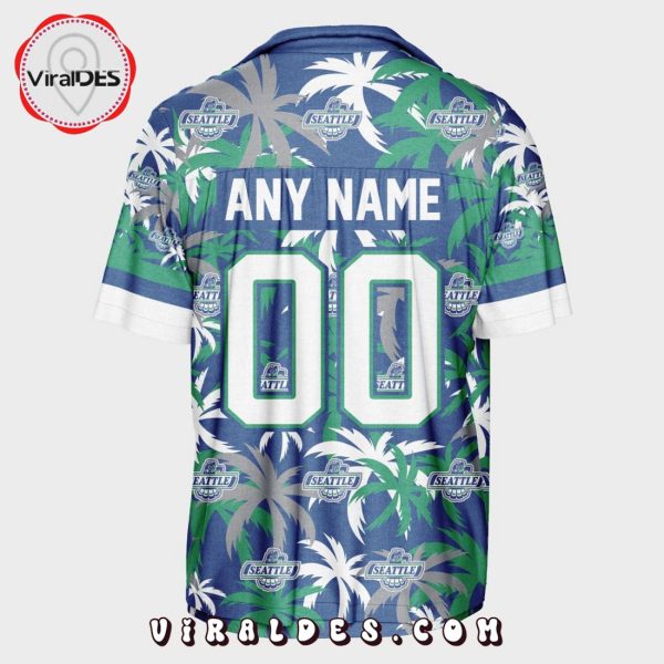 Custom Seattle Thunderbirds Using Home Jersey Color Hawaiian Shirt