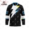 Custom Sudbury Wolves Reverse Retro Pattern Hockey Jersey