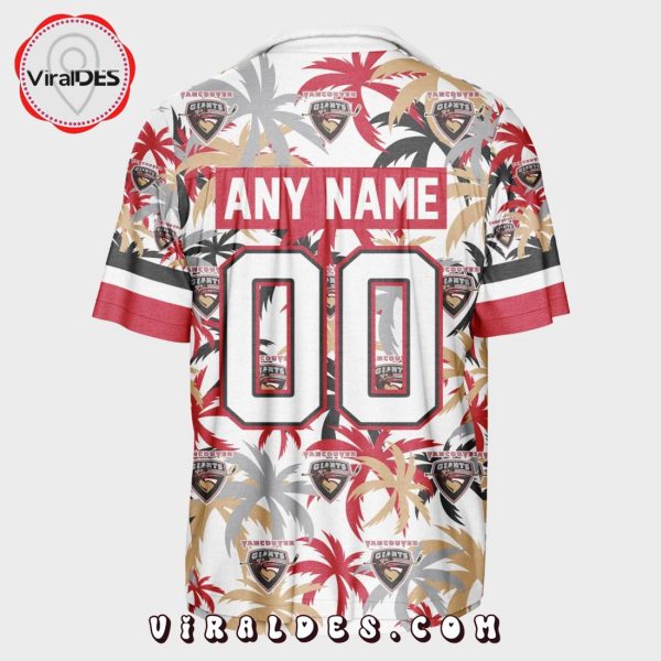 Custom Vancouver Giants Using Away Jersey Color Hawaiian Shirt