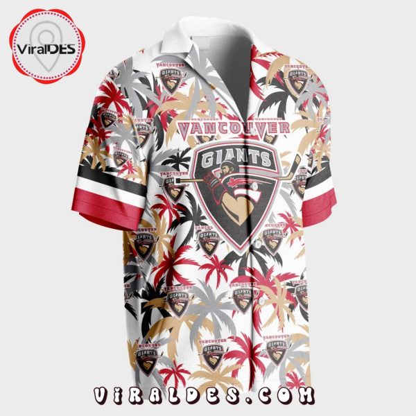 Custom Vancouver Giants Using Away Jersey Color Hawaiian Shirt