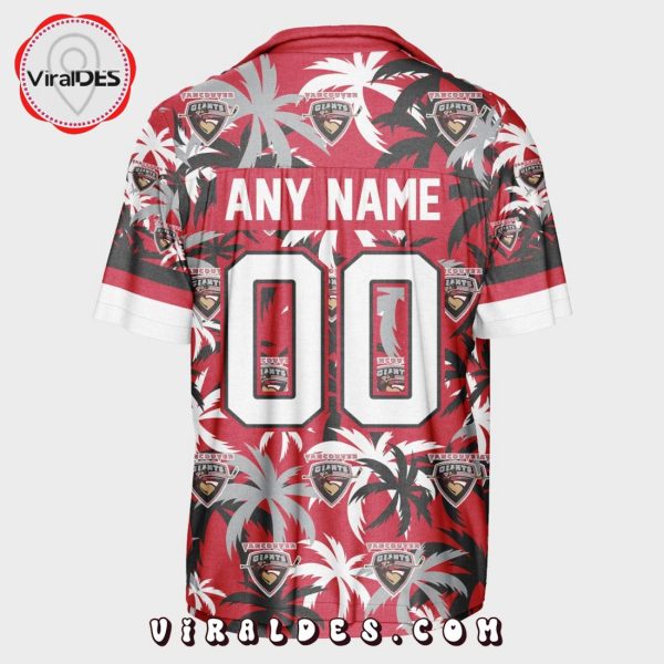 Custom Vancouver Giants Using Home Jersey Color Hawaiian Shirt