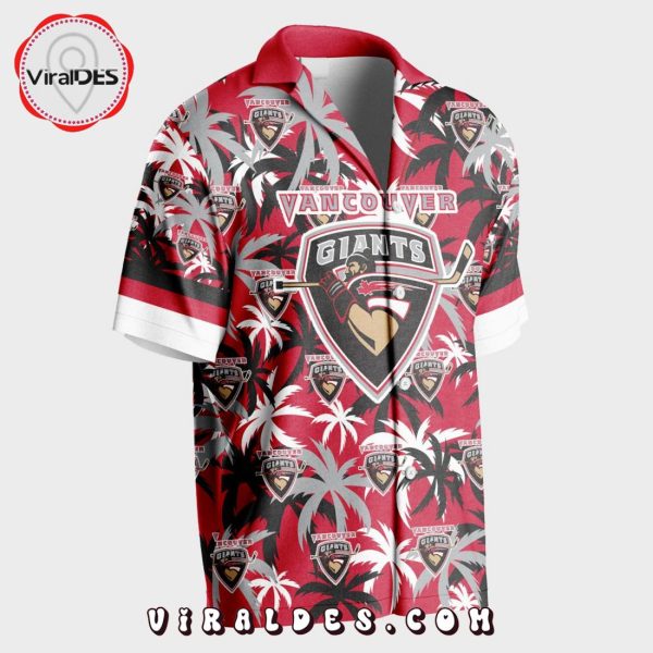 Custom Vancouver Giants Using Home Jersey Color Hawaiian Shirt