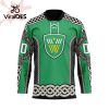 Custom Vancouver Warriors Team For St.Patrick Day Hockey Jersey