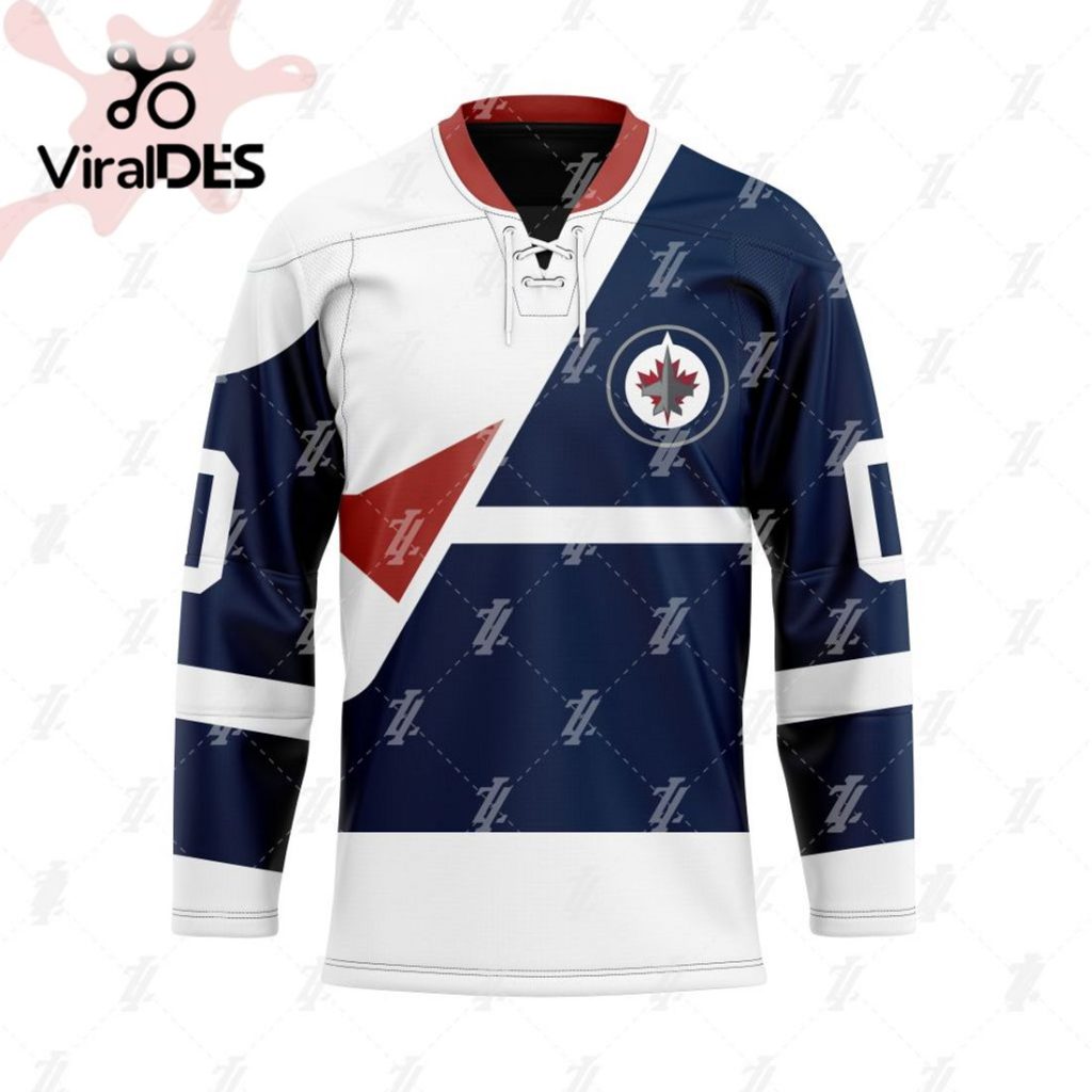 Custom Winnipeg Jets Specialized Flying Jersey X Morden Stadium Hockey Jersey