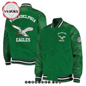 Philadelphia Eagles NFL Green Baseball Jacket LIMITED EDITION