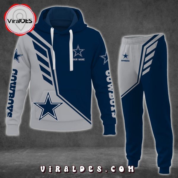 Dallas Cowboys Personalized Combo Navy Hoodie, Jogger