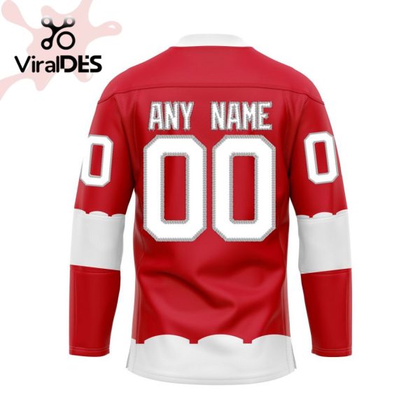 Detroit Red Wings Special Heritage Jersey Concepts With Team Logo Hockey Jersey